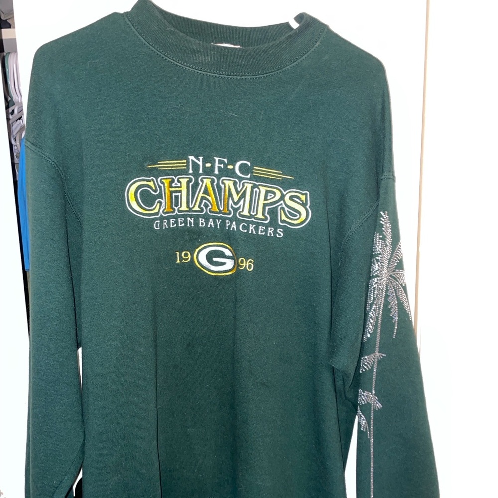 Vintage Green Bay Packers NFC Champs Crewneck Sweatshirt 1996